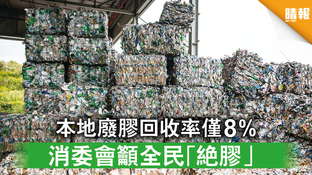 消費權益｜本地廢膠回收率僅8% 消委會籲全民「絕膠」 