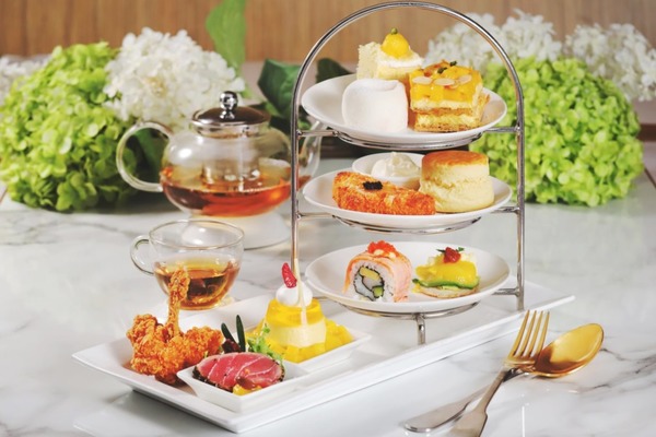 【酒店下午茶】8度海逸酒店皇牌芒果下午茶低至68折優惠 芒果拿破崙/香芒奶凍/芒果糯米糍/芒果三文魚蟹籽卷