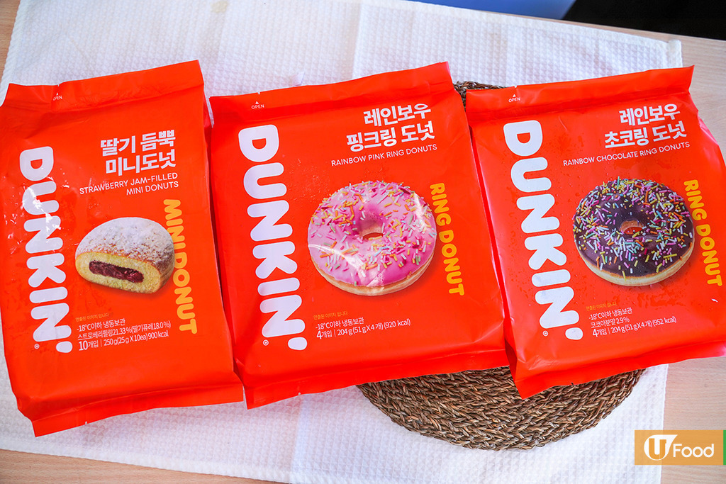 新世界韓國食品 韓式超市有得買人氣冬甩dunkin Donuts 朱古力脆皮 士多啤梨果醬味 U Food 香港餐廳及飲食資訊優惠網站