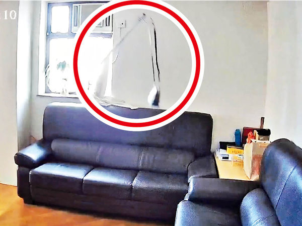 賊人爬棚架爆竊 40秒「釣走」屋內手袋