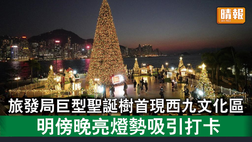 好去處｜旅發局巨型聖誕樹首現西九文化區 明傍晚亮燈勢吸引打卡