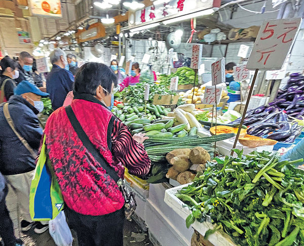 11月通脹1.8% 電費菜價續升