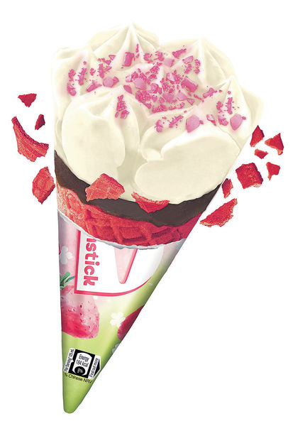 雀巢全新 櫻花味甜筒