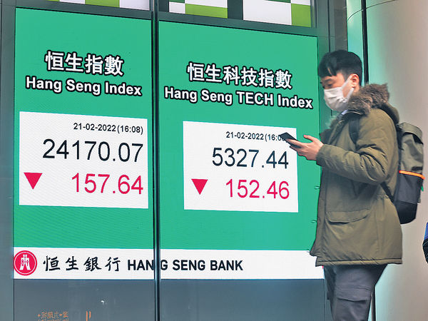 憂監管升級 震散科網股 港股兩連跌險守24000