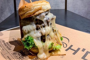 堅尼地城美食｜堅尼地城超足料Burger店「Smash'd」 五層超厚手打牛肉／瀑布熱熔芝士／純素漢堡