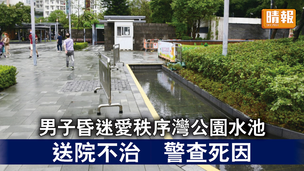 送院不治｜男子昏迷愛秩序灣公園水池 送院不治 警查死因