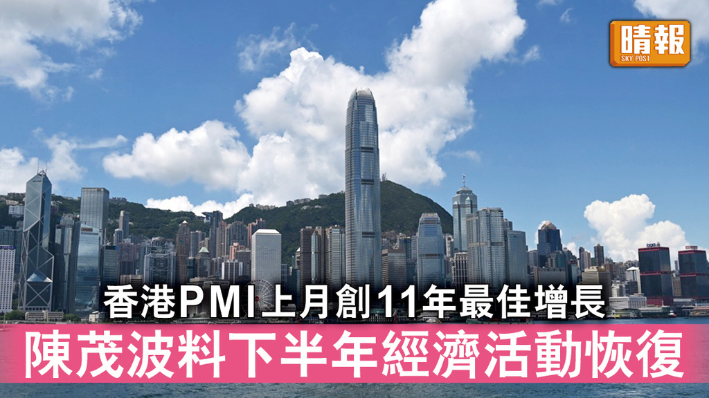 新冠肺炎｜香港PMI上月創11年最佳增長 陳茂波料下半年經濟活動恢復
