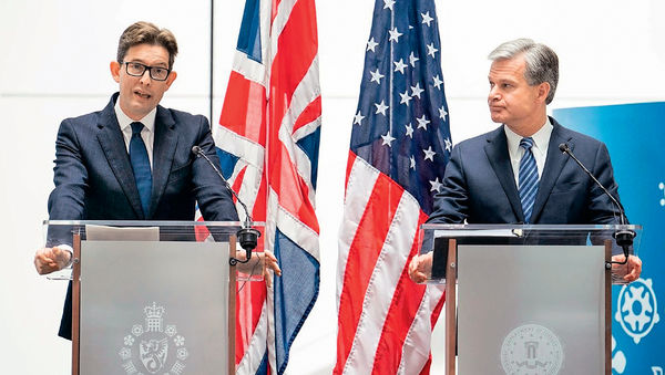 FBI和MI5齊喊中國威脅 京斥指控危言聳聽