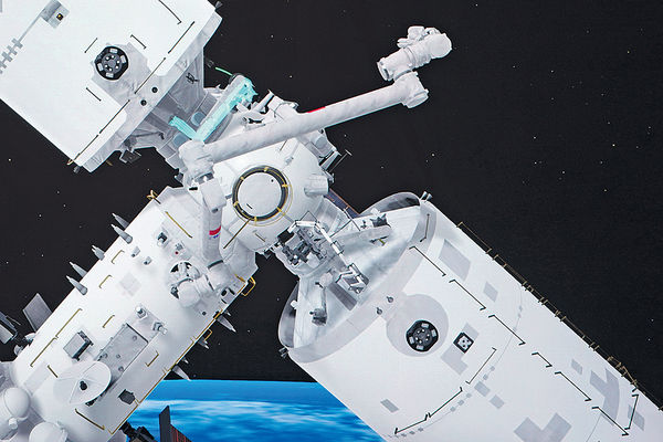 「夢天」轉位 結構L變T﻿ 中國太空站完成組裝