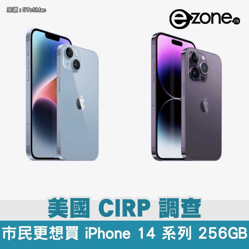 調查指市民傾向想買iphone 14 系列256gb 版本 Ezone Hk 科技焦點 Iphone D2211