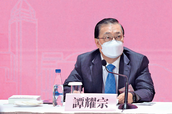 傳烈顯倫質疑釋法需要 譚耀宗︰可行兼符基本法