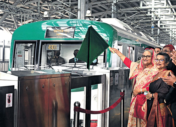中國公司有份承建 孟加拉首條地鐵綫通車
