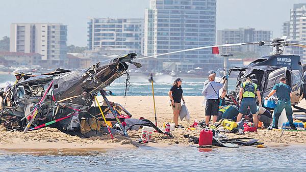 澳洲黃金海岸 兩直升機相撞4死16傷