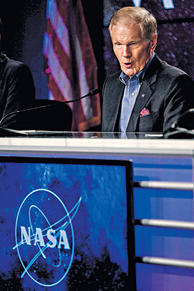NASA署長稱提防佔月球 中方批言論不負責任