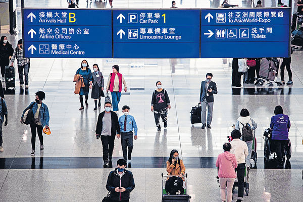 上月機場客運量206萬人次 按年增28倍 惟僅2019年3成
