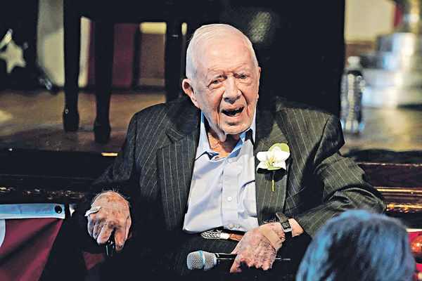 98歲美前總統卡特 棄治療回家寧養