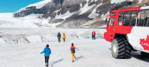 #Columbia Icefield#北極圈外#最大冰原遺迹#巨輪雪車