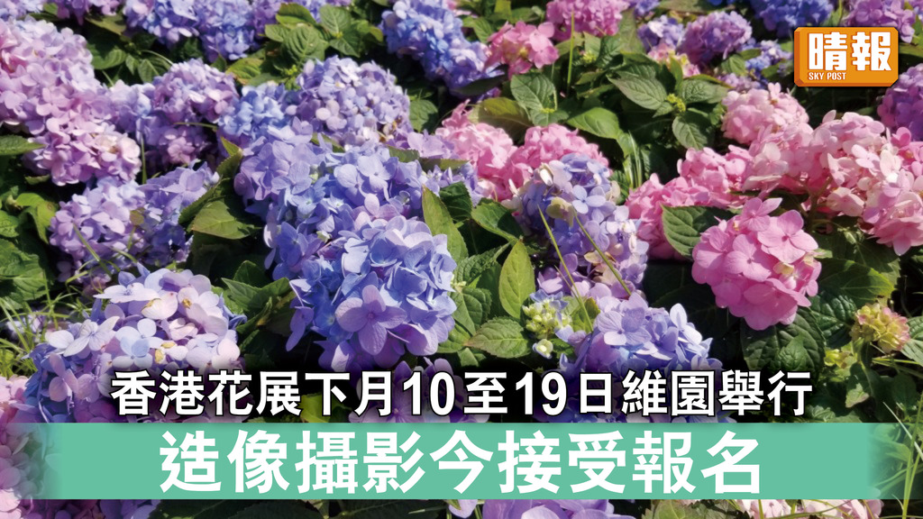花展2023｜香港花展下月10至19日維園舉行 造像攝影活動今起接受報名