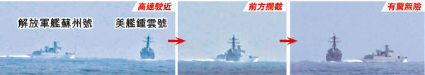蘇州艦台海攔美艦 無綫電警告犯領海 僅距137米險相撞