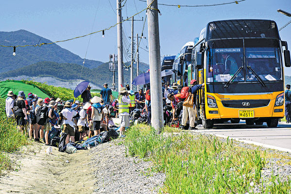 南韓世界童軍大露營撤離 港代表團今起分批回港