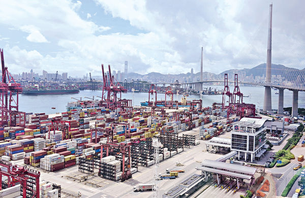 港7月出口貨值年跌9.1% 連挫15月