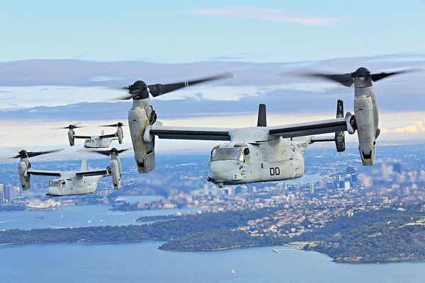 美軍運輸機澳洲軍演墜毀 3死20傷