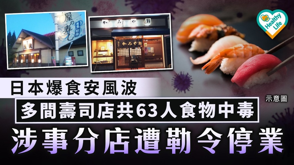 遊日注意丨日本多間食店爆食安風波63人食物中毒 涉事分店遭勒令停業