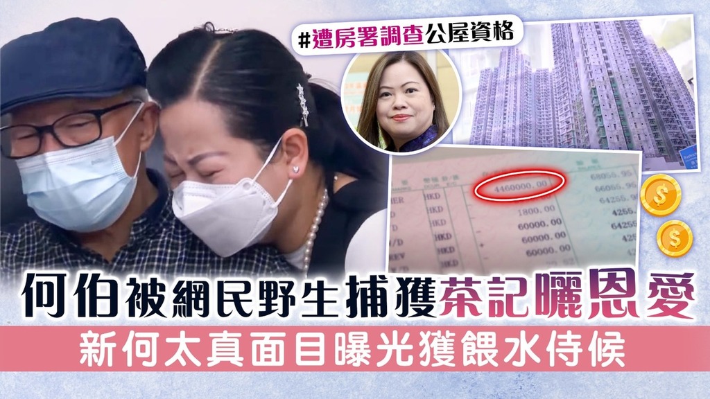 東張西望丨何伯被網民野生捕獲茶記曬恩愛 新何太真面目曝光獲餵水侍候