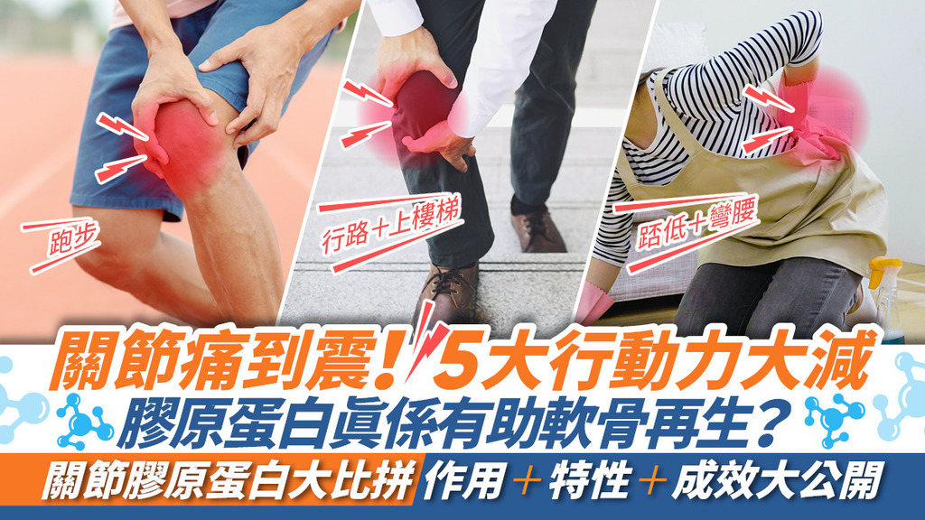 想從痛點直接修復關節及軟骨？一文睇清邊款關節膠原蛋白真正有效