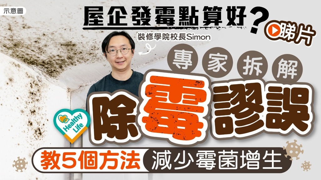 Healthy Life｜屋企發霉點算好？專家拆解除霉謬誤 教5大方法減少霉菌增生