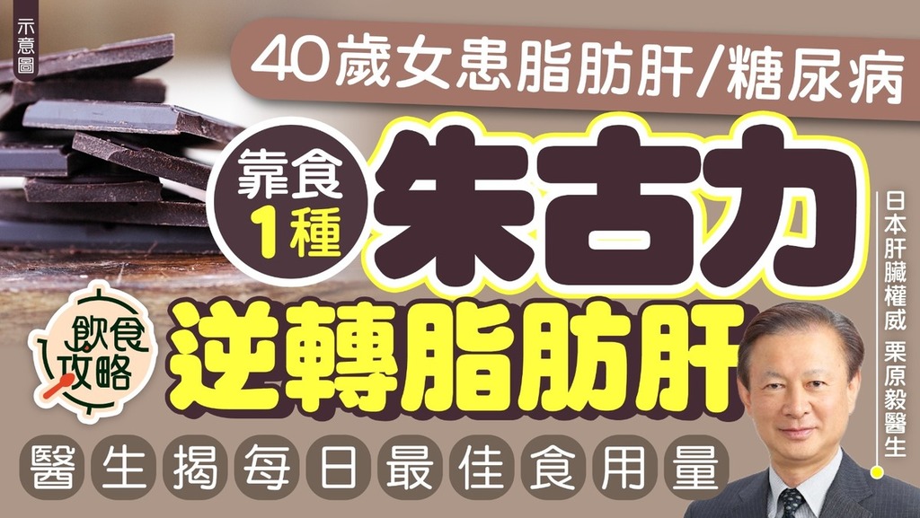KO脂肪肝｜40歲女患脂肪肝靠食1種朱古力逆轉病情 醫生揭每日最佳食用量