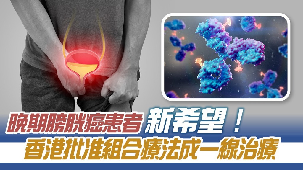 晚期膀胱癌患者新希望！ 香港批准組合療法成一線治療
