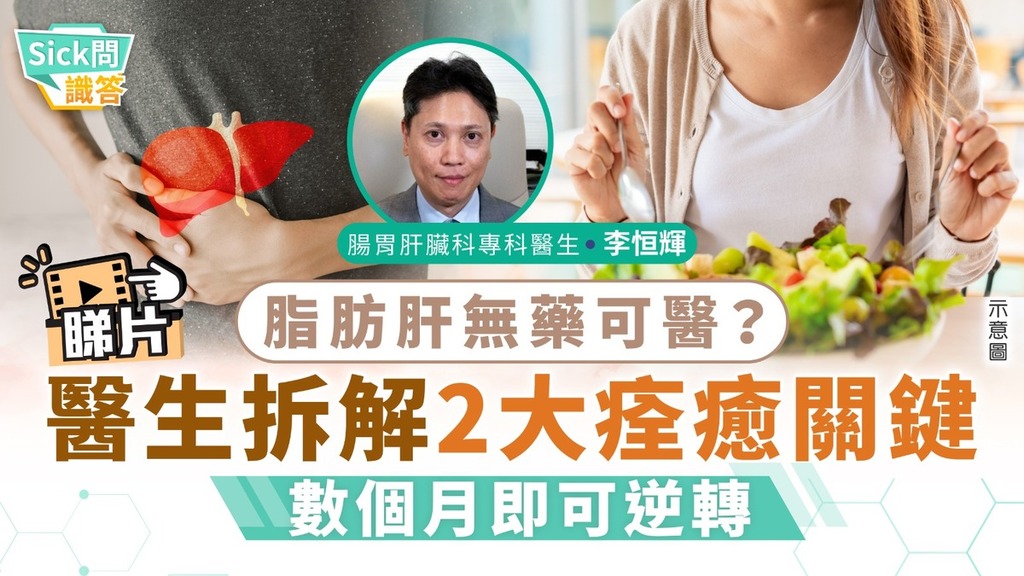 Sick問識答｜脂肪肝無藥可醫？ 醫生拆解2大痊癒關鍵 數個月即可逆轉