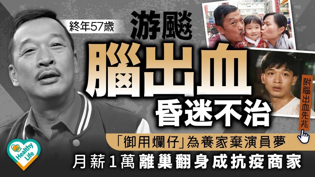 游飈離世︱游飈腦出血昏迷不治終年57歲 「御用爛仔」為養家棄演員夢 月薪1萬離巢翻身成抗疫商家